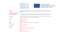 Desktop Screenshot of call.emare.eu